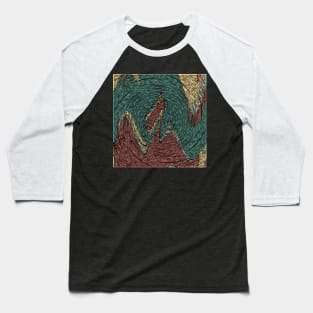 Nirmana Hypnosis Lineart Abstract Baseball T-Shirt